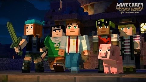 Minecraft Story Mode episode 1 The Order of the Stone part 1 "Building a zombie"