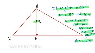 Important Concept  : Point on Altitude : Maths By Amiya