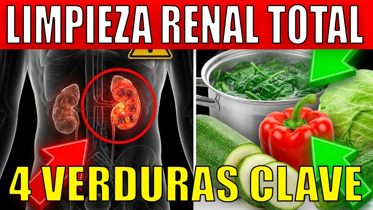 ¡Secreto REVELADO! 4 verduras que LIMPIAN tus RIÑONES naturalmente