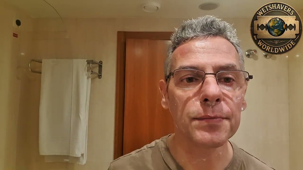 Wetshaving on business travel.