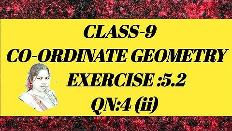 TN(samacheer) 9 th std maths/Unit - 5/Co-ordinate Geometry/Exercise :5.2/Qn:4 (ii)
