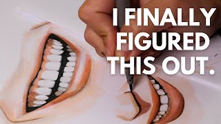 THE SECRET TO DRAWING SMILES (with TEETH)!