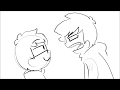 He pushed me down the stairs  on command animatic