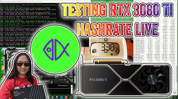 Nvidia RTX 3080 Ti  FE Mining Performance - Live Testing