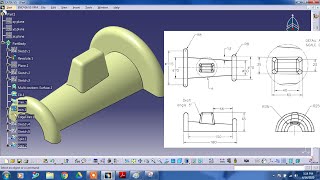 #CATIA V5 #SURFACE Tutorial 2 #Generative Shape design