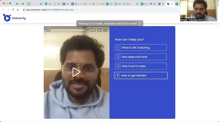 How to create Interactive video with custom flow