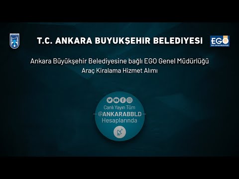 EGO Genel Müdürlüğü Araç Kiralama Hizmeti Alımı İşi