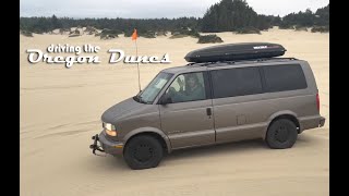 Driving the Oregon Dunes in a Safari/Astro Van