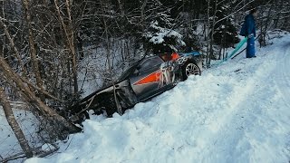 Crazy winter drift, Russia. Part 2