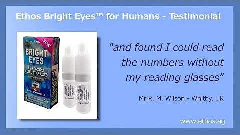 Ethos Cataract Eye Drops - Testimonial Review Video