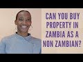 Who can buy land in Zambia?