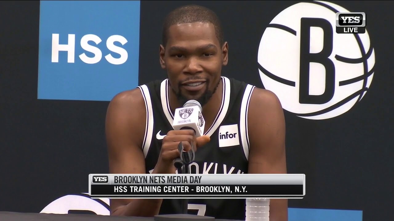 Kevin Durant introduced by the Brooklyn Nets