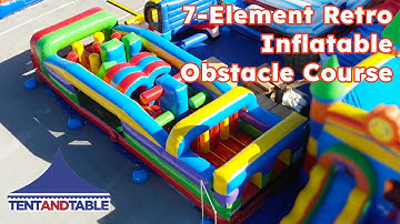 7 Element Retro Inflatable Obstacle Course