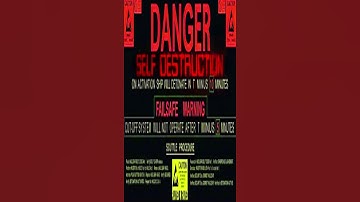 Danger Self Destruction Sound Effect / Danger Voice Countdown Sequence To Self Destruct #shorts