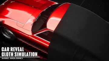 Car Reveal | Unreal Engine | Cloth Simulation | RTX On | Cinematics