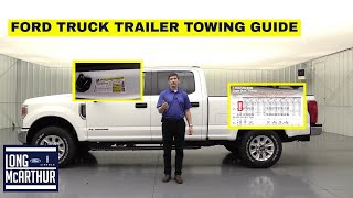 HOW TO SPEC OUT YOUR FORD TRUCK FOR TOWING AND PAYLOAD USING THE TRAILER TOWING GUIDE