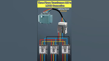 Three Phase Transformer ACB to MCCB Connection #shorts #short #electrical