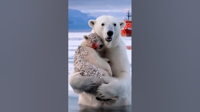 The Mother Polar Bear Begged for Her Cub’s Rescue - YouTube