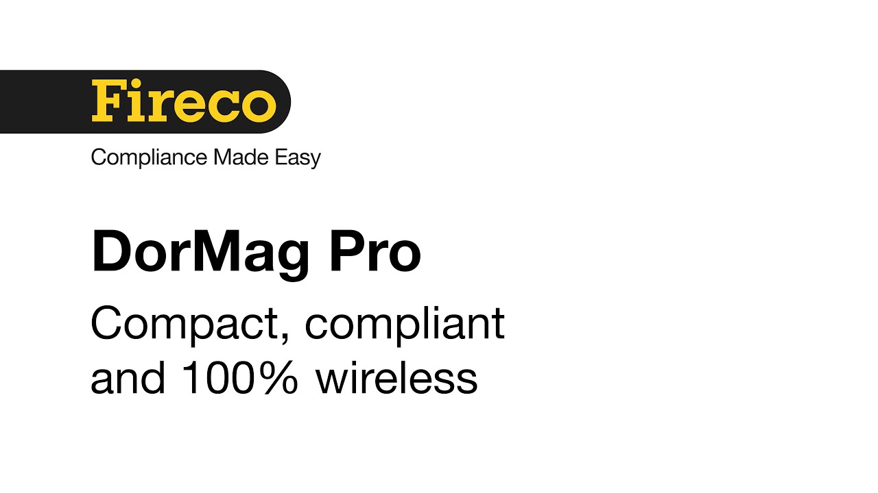 Introducing DorMag Pro, Fireco's first wireless fire door YouTube