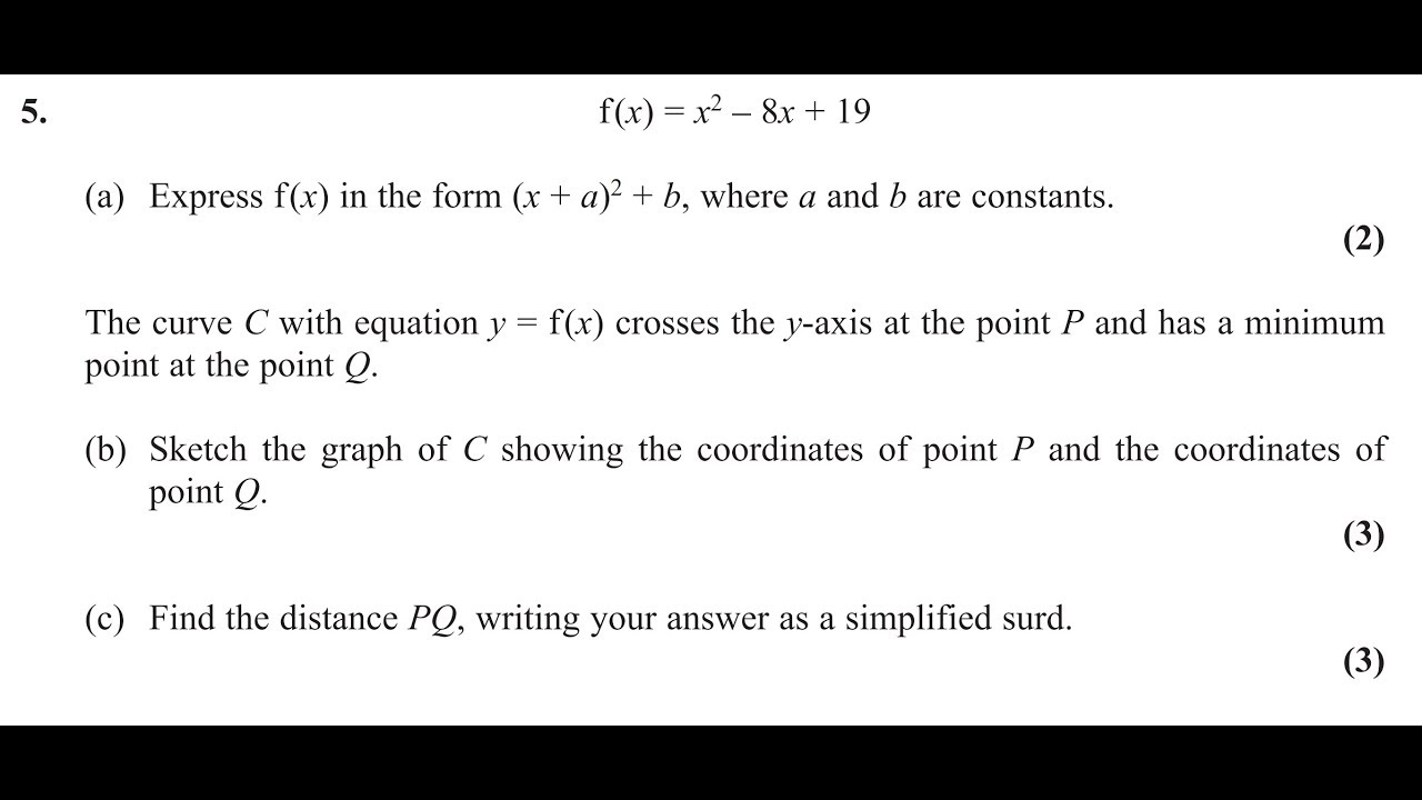 Edexcel Core Mathematics C1 May 17 Worksheets Videos Examples Solutions Activities