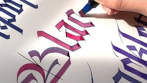 Blackletter Calligraphy Ink Blend | Satisfying Calligraphy with Pilot Parallel Pen 6mm