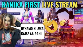 Kanika Gaming laughing on Dynamo voice on 1st live stream 🤣😂#shorts