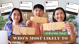 Who's Most Likely To With My Siblings | Liz, Vince and Laureen Uy