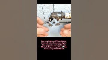 PLUMBING HACK! 🤯 Genius Trick to Remove Broken Pipe Socket with 2 Bolts! #tips #tricks #lifehacks