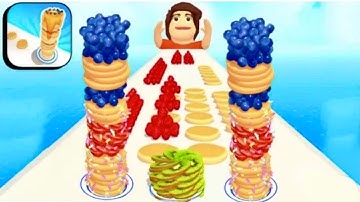 Pancake Run Games All Levels Gameplay Walkthrough iOS,Android Update Cake & Fruit Runner