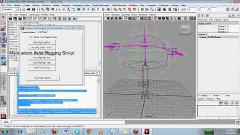 Zeeshan  MEL Scripting demo- Auto Rigging