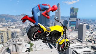 Gta 5 Spiderman Motorcycle Failsragdolls Episode 5 Euphoria Ragdolls