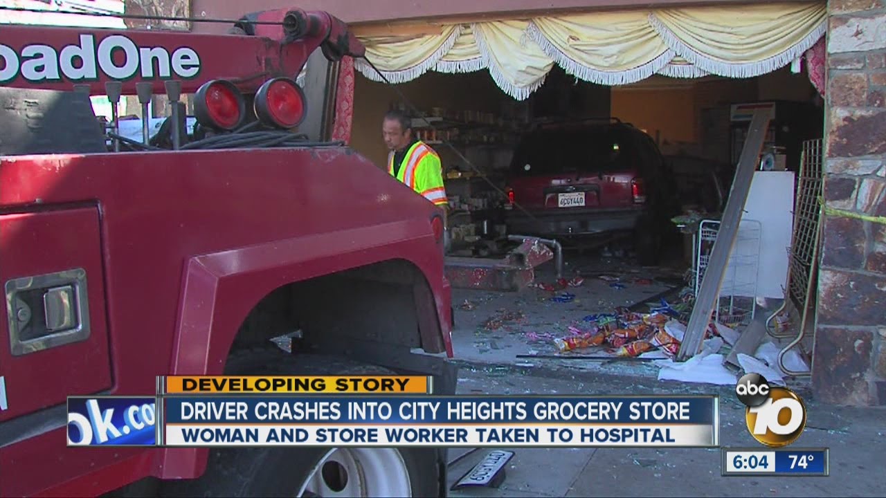 2 injured after SUV crashes into convenience store in City Heights ...