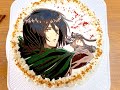 キャラケーキの作り方　進撃の巨人　ミカサ・アッカーマン　リクエストケーキ