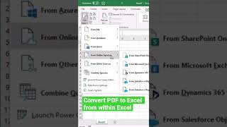 كيفية تحويل PDF إلى Excel من داخل Excel