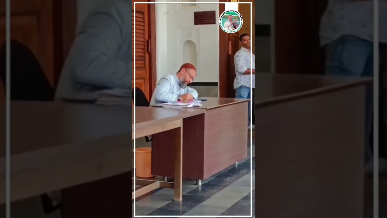 Barrister Asaduddin Owaisi Sahab At AIMIM Headquarters Darussalam Hyderabad 