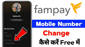 Fampay mobile number change kaise karen | How to change fampay mobile number | fampay mobile number