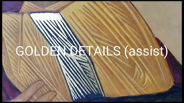 Water Gilding ASSIST Painting Gold Details for byzantine icons (assist) tutorial