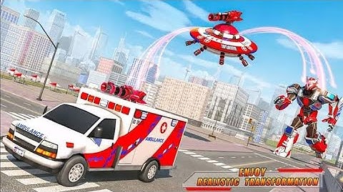 Flying Ambulance Rescue Robot-Part 1||Android Gameplay