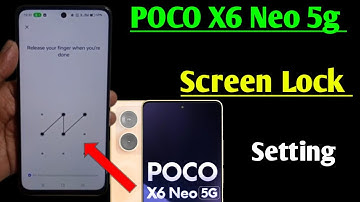 POCO x6 neo 5g me screen lock kaise lagaye | how to set Screen lock in POCO x6 neo 5g