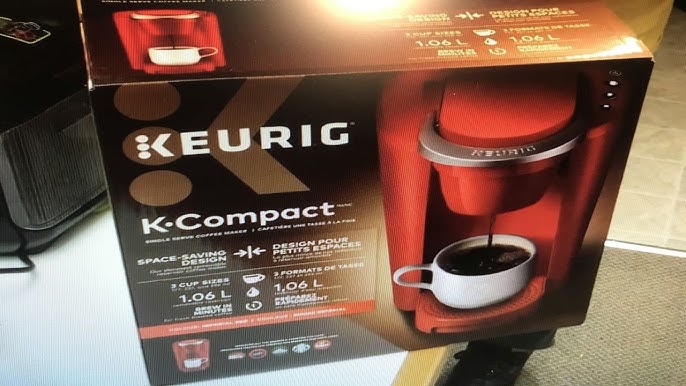 Keurig K-Compact Single-Serve K-Cup Pod Coffee Maker, Red 