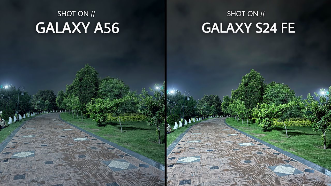 Samsung Galaxy A56 VS Samsung Galaxy S24 FE | Night Mode Camera Test ...