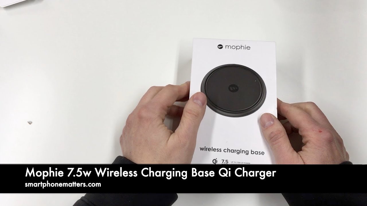 Mophie 7.5w Wireless Charging Base Qi Charger YouTube