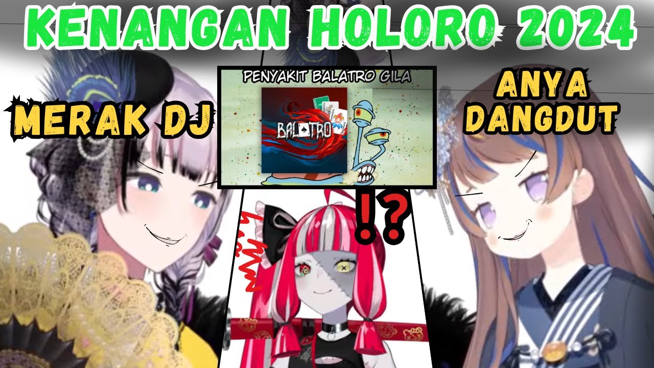Kenangan HOLORO 2024 Keris ANYA Nyanyi Dangdut ... 【HoloID | Clip】
