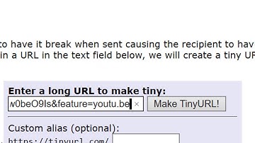 Shorten Long URLs with Tinyurl