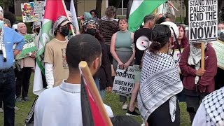After tear gas the day before, ProPalestinian protesters return to USF