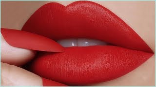 Tutoriais de batom vermelho atrevido | Make Compilation #15 - Lipstick Tutorial
