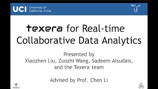 Texera for Real-time Collaborative Data Analytics