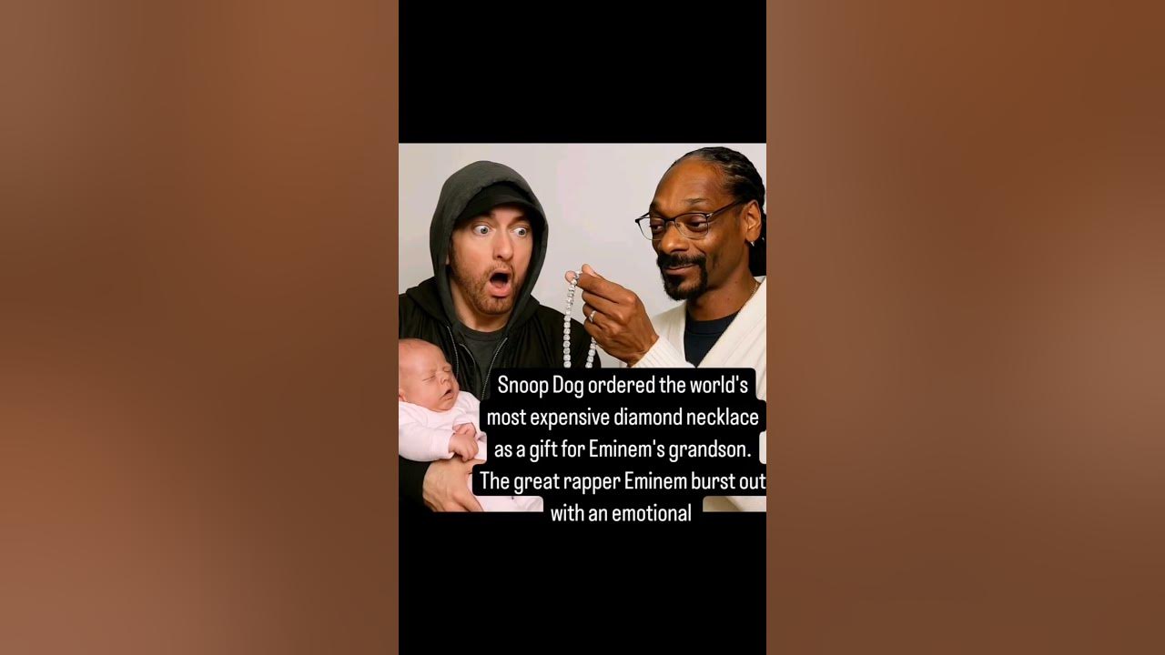 Snoop Dogg buys a $1M diamond necklace for Eminem's grandson—Eminem's  emotional reaction! #snoopdogg - YouTube