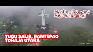 The Singki Cross Monument and the city of Rantepao, North Toraja