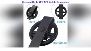 Best Quality ZEKOO 9 FT Bypass Barn Door Hardware Sliding Black Steel Big Wheel Rolle Hanger